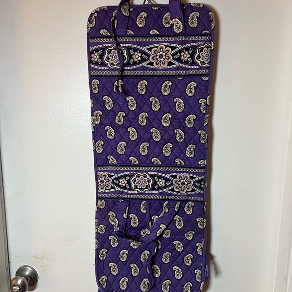 Vera Bradley Purple Paisley Travel Storage Accessories Bag - Picture 2 of 10